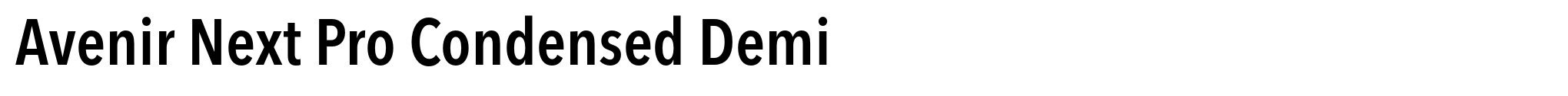 Avenir Next Pro Condensed Demi image